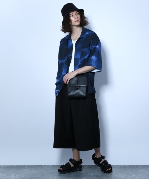 HARE（ハレ）の「サーフェイスシャツ(HARE)（シャツ/ブラウス・メンズ・ブラック/オフホワイト/ブルー・SMALL/MEDIUM）」の9枚目の写真