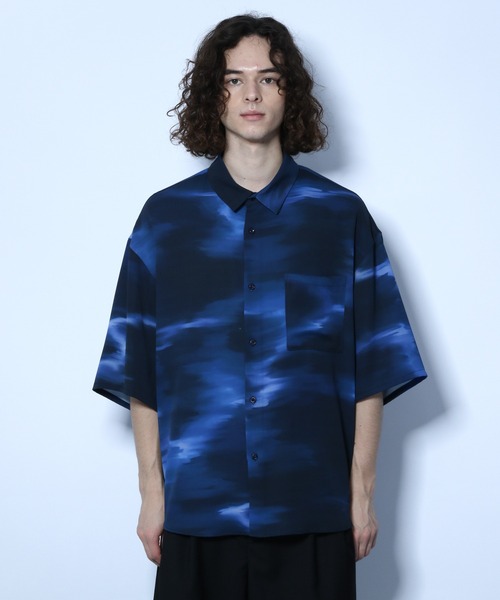 HARE（ハレ）の「サーフェイスシャツ(HARE)（シャツ/ブラウス・メンズ・ブラック/オフホワイト/ブルー・SMALL/MEDIUM）」の10枚目の写真