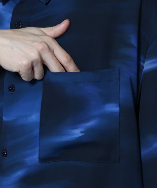 HARE（ハレ）の「サーフェイスシャツ(HARE)（シャツ/ブラウス・メンズ・ブラック/オフホワイト/ブルー・SMALL/MEDIUM）」の15枚目の写真