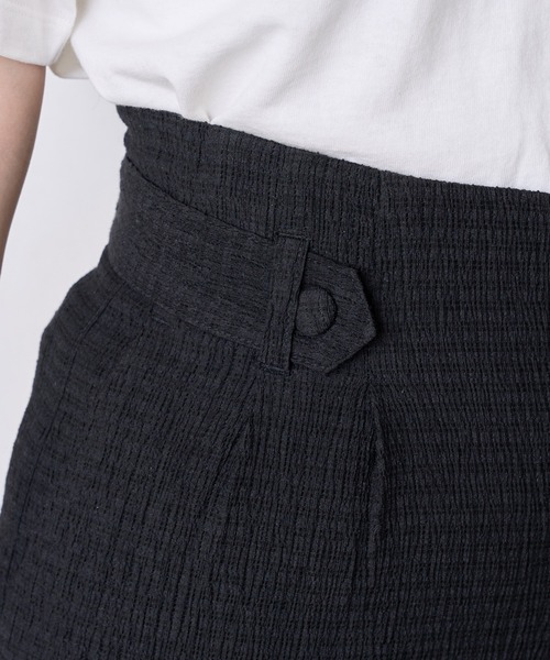 natural couture（ナチュラルクチュール）の「おしゃれタック楊柳パンツ（その他パンツ・レディース・ブラック/ベージュ/イエロー・FREE）」の5枚目の写真