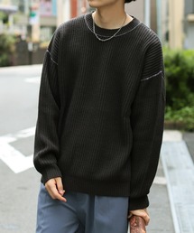BeAMS DOT | 【WEB限定】BeAMS DOT / リンキング オーバーリブニット(ニット/セーター)