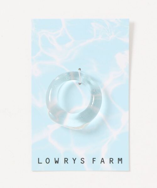 LOWRYS FARM（ローリーズファーム）の「ガラスリング　953065（リング・レディース・パープル/ブルー/ホワイト系その他・FREE）」の2枚目の写真