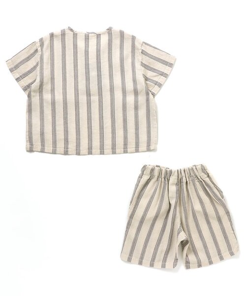 BREEZE（ブリーズ）の「/ワッフルセットアップ（シャツ/ブラウス・キッズ・キナリ/ネイビー・100/110/140/150/90/120/130）」の10枚目の写真