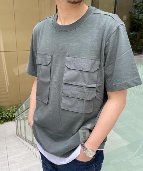 G-STAR（ジースター）の「POCKET LOOSE T-SHIRT/ルーズ/オーバーサイズ（Tシャツ/カットソー・メンズ・グレー系その他・LARGE/MEDIUM/SMALL/X-LARGE/X-SMALL）」の10枚目の写真