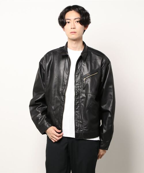 Lee(リー)の「BLACK RIDERS フェイクスエード ワークジャケット(テーラードジャケット・メンズ・ブラック/ブラック系その他・MEDIUM/LARGE/X-LARGE)」の6枚目の写真