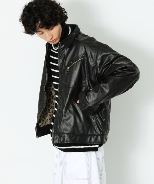 Lee(リー)の「BLACK RIDERS フェイクスエード ワークジャケット(テーラードジャケット・メンズ・ブラック/ブラック系その他・MEDIUM/LARGE/X-LARGE)」の9枚目の写真