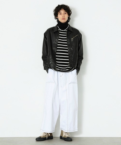 Lee(リー)の「BLACK RIDERS フェイクスエード ワークジャケット(テーラードジャケット・メンズ・ブラック/ブラック系その他・MEDIUM/LARGE/X-LARGE)」の14枚目の写真