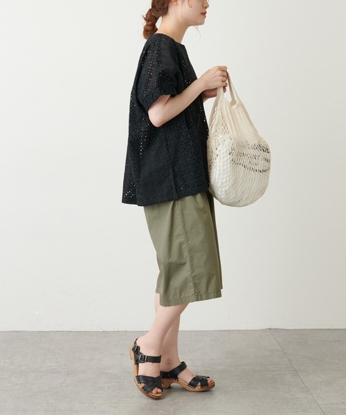 PUAL CE CIN（ピュアルセシン）の「【Du noir】タイプライターハーフパンツ（その他パンツ・レディース・ブラック/ベージュ/カーキ・FREE）」の19枚目の写真