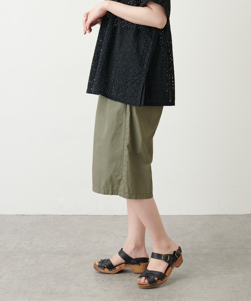 PUAL CE CIN（ピュアルセシン）の「【Du noir】タイプライターハーフパンツ（その他パンツ・レディース・ブラック/ベージュ/カーキ・FREE）」の9枚目の写真
