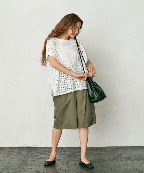 PUAL CE CIN（ピュアルセシン）の「【Du noir】タイプライターハーフパンツ（その他パンツ・レディース・ブラック/ベージュ/カーキ・FREE）」の18枚目の写真