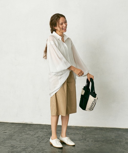 PUAL CE CIN（ピュアルセシン）の「【Du noir】タイプライターハーフパンツ（その他パンツ・レディース・ブラック/ベージュ/カーキ・FREE）」の15枚目の写真