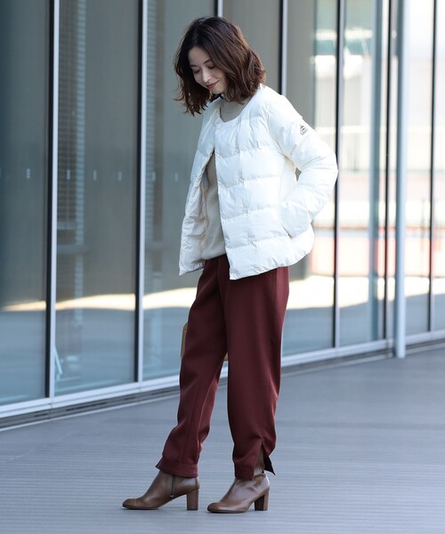 Pyrenex(ピレネックス)の「PYRENEX × stylist村山佳世子 × Demi-Luxe BEAMS / 別注 CANNES SOFT ダウンジャケット(ダウンジャケット/コート・レディース・ブラック/ホワイト系その他2/インディゴブルー・40/38/36)」の8枚目の写真