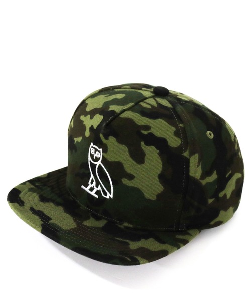 OVO "OCTOBER VERY OWN"(オービーオー オクトーバーベリーオウン)の「BAPE X OVO WOODLAND CAMO SNAPBACK CAP M(キャップ・メンズ・ベージュ/グリーン・FREE)」の2枚目の写真