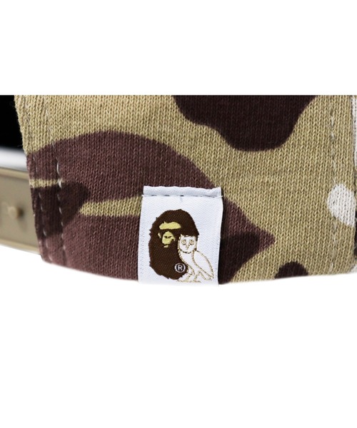 OVO "OCTOBER VERY OWN"(オービーオー オクトーバーベリーオウン)の「BAPE X OVO WOODLAND CAMO SNAPBACK CAP M(キャップ・メンズ・ベージュ/グリーン・FREE)」の6枚目の写真
