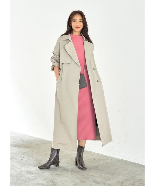 STYLE DELI（スタイルデリ）の「ワイドリブボトルネックワンピース（ワンピース・レディース・ブラック/ベージュ系その他/ピンク系その他・01/02）」の16枚目の写真