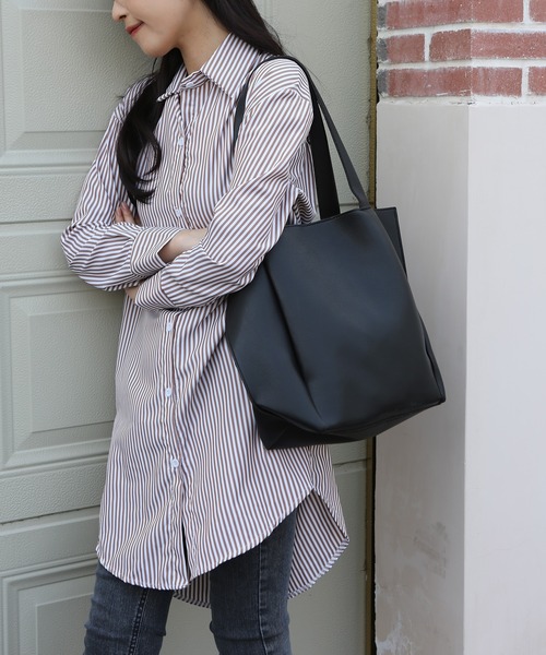 LA VORAGINE(ラ ヴォラジネ)の「大容量トートバッグ(トートバッグ・レディース・ブラック/ベージュ/ブラウン・FREE)」の9枚目の写真