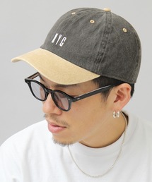 A.M.S. | HIDETRADING PRODUCT / NYC刺繍 配色 ローキャップ / バイカラー / ピグメント加工(キャップ)