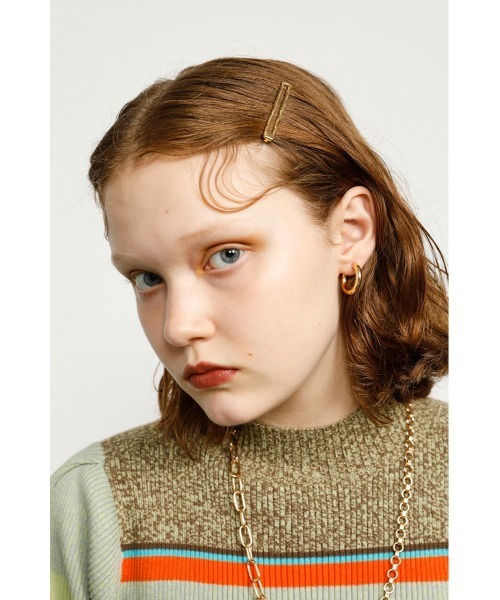 SLY（スライ）の「METAL WAVE HAIR PIN SET/ヘアピンセット（バレッタ/ヘアクリップ・レディース・ゴールド/シルバー・FREE）」の2枚目の写真