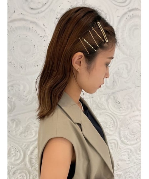 SLY（スライ）の「METAL WAVE HAIR PIN SET/ヘアピンセット（バレッタ/ヘアクリップ・レディース・ゴールド/シルバー・FREE）」の14枚目の写真