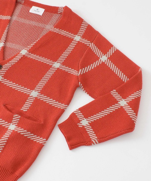 URBAN RESEARCH Sonny Label(アーバンリサーチサニーレーベル)の「チェックジャガードカーディガン(カーディガン/ボレロ・メンズ・ブラウン/レッド/グリーン・MEDIUM/LARGE)」の22枚目の写真