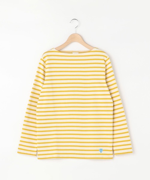 ORCIVAL（オーシバル）の「【ORCIVAL】コットンロードフレンチバスクシャツ WOMEN（Tシャツ/カットソー・レディース・ブラック系その他/ホワイト系その他5/F/ブラック/アイボリー/C/D/A/ブルー系その他5/ブラウン/E/パープル/マスタード/G/B・0/1/2）」の11枚目の写真