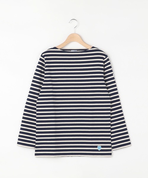 ORCIVAL（オーシバル）の「【ORCIVAL】コットンロードフレンチバスクシャツ WOMEN（Tシャツ/カットソー・レディース・ブラック系その他/ホワイト系その他5/F/ブラック/アイボリー/C/D/A/ブルー系その他5/ブラウン/E/パープル/マスタード/G/B・0/1/2）」の7枚目の写真