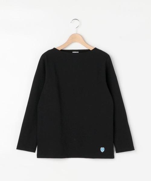 ORCIVAL（オーシバル）の「【ORCIVAL】コットンロードフレンチバスクシャツ WOMEN（Tシャツ/カットソー・レディース・ブラック系その他/ホワイト系その他5/F/ブラック/アイボリー/C/D/A/ブルー系その他5/ブラウン/E/パープル/マスタード/G/B・0/1/2）」の4枚目の写真