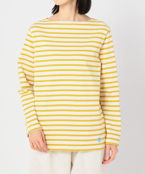 ORCIVAL（オーシバル）の「【ORCIVAL】コットンロードフレンチバスクシャツ WOMEN（Tシャツ/カットソー・レディース・ブラック系その他/ホワイト系その他5/F/ブラック/アイボリー/C/D/A/ブルー系その他5/ブラウン/E/パープル/マスタード/G/B・0/1/2）」の17枚目の写真