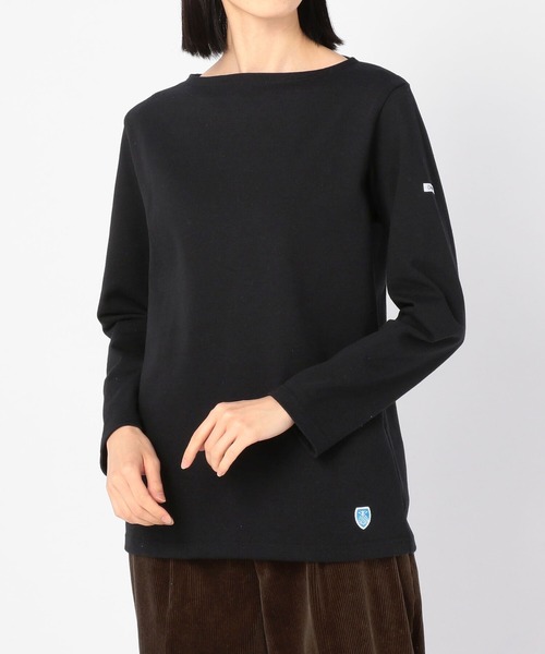 ORCIVAL（オーシバル）の「【ORCIVAL】コットンロードフレンチバスクシャツ WOMEN（Tシャツ/カットソー・レディース・ブラック系その他/ホワイト系その他5/F/ブラック/アイボリー/C/D/A/ブルー系その他5/ブラウン/E/パープル/マスタード/G/B・0/1/2）」の18枚目の写真