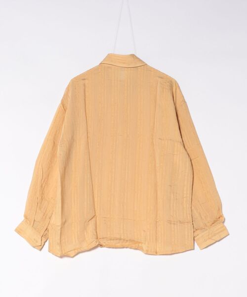 STYLEBLOCK(スタイルブロック)の「ドビーストライプオーバーサイズシャツ(シャツ/ブラウス・レディース・ホワイト/ブラック/マスタード・M)」の5枚目の写真