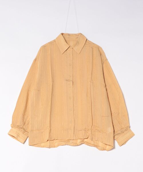 STYLEBLOCK(スタイルブロック)の「ドビーストライプオーバーサイズシャツ(シャツ/ブラウス・レディース・ホワイト/ブラック/マスタード・M)」の9枚目の写真
