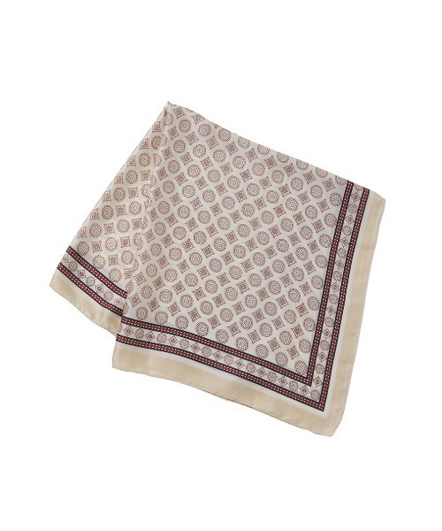 fifth（フィフス）の「総柄大判スカーフ（バンダナ/スカーフ・レディース・モカ/ブルー・MEDIUM）」の3枚目の写真