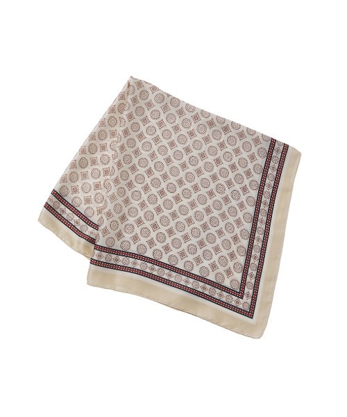 fifth（フィフス）の「総柄大判スカーフ（バンダナ/スカーフ・レディース・モカ/ブルー・MEDIUM）」の5枚目の写真