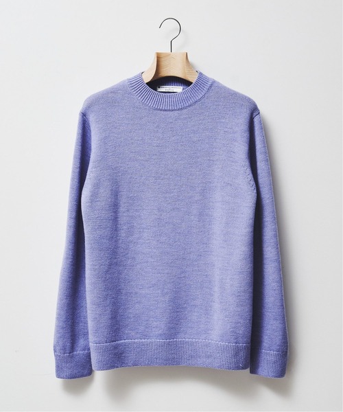 EDIFICE（エディフィス）の「ZEGNA BARUFFA 7ゲージ モックネックニット（ニット/セーター・メンズ・グレー/ブラウン/パープル/ブラック/ホワイト/ネイビー・X-LARGE/SMALL/LARGE/MEDIUM）」の6枚目の写真