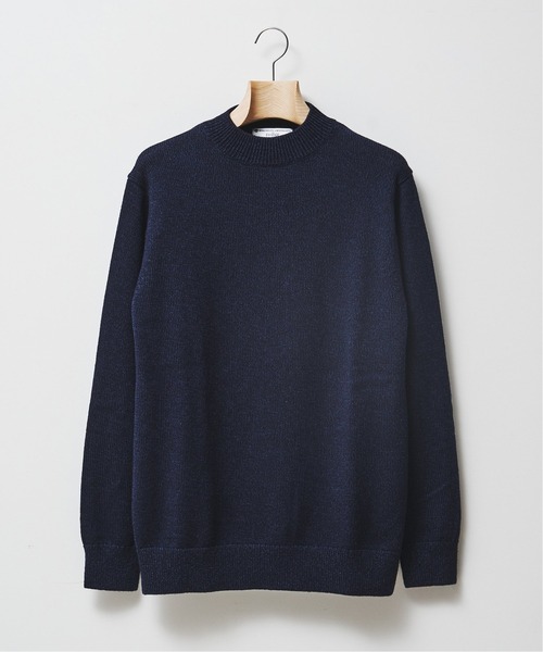 EDIFICE（エディフィス）の「ZEGNA BARUFFA 7ゲージ モックネックニット（ニット/セーター・メンズ・グレー/ブラウン/パープル/ブラック/ホワイト/ネイビー・X-LARGE/SMALL/LARGE/MEDIUM）」の5枚目の写真