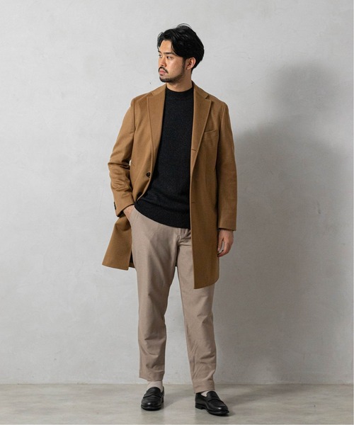 EDIFICE（エディフィス）の「ZEGNA BARUFFA 7ゲージ モックネックニット（ニット/セーター・メンズ・グレー/ブラウン/パープル/ブラック/ホワイト/ネイビー・X-LARGE/SMALL/LARGE/MEDIUM）」の11枚目の写真