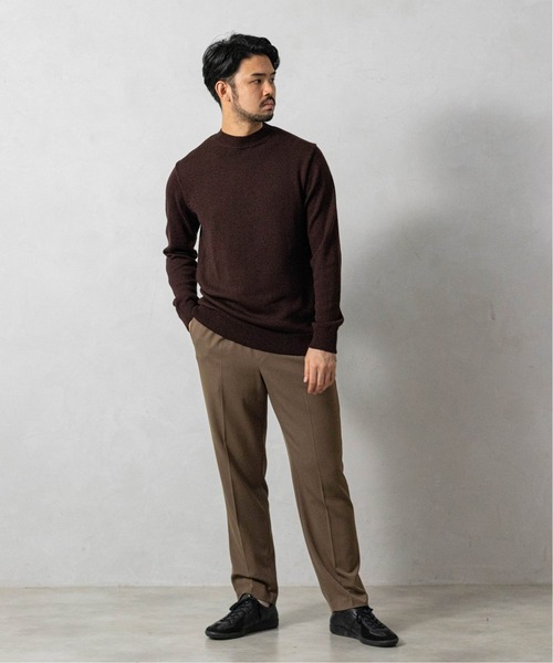 Sasquatchfabrix 美品✨22AW モックネックニット ブラウン L SASQUATCHfabrix.（サスクワァッチファブリックス）の