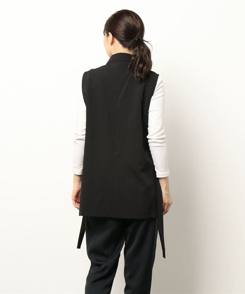 RETRO GIRL（レトロガール）の「サイドDカンベスト（ベスト・レディース・アイボリー/ブラック・FREE）」の4枚目の写真