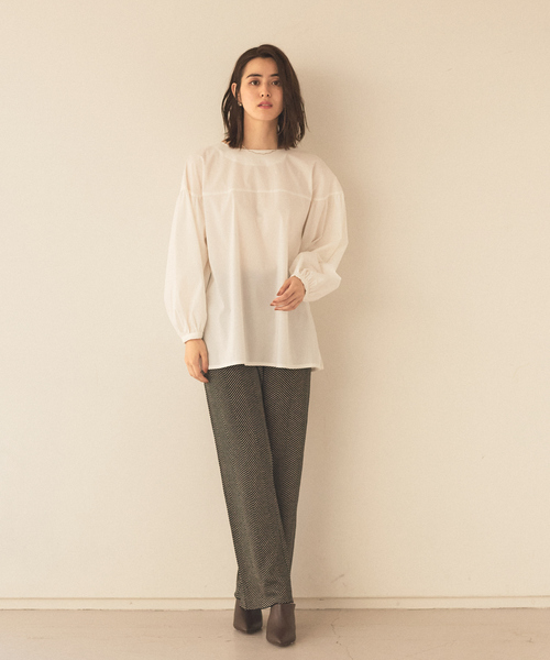 abahouse mavie(アバハウスマヴィ)の「ジャガードニットパンツ(その他パンツ・レディース・ベージュ/グリーン/スミクロ・フリー)」の17枚目の写真