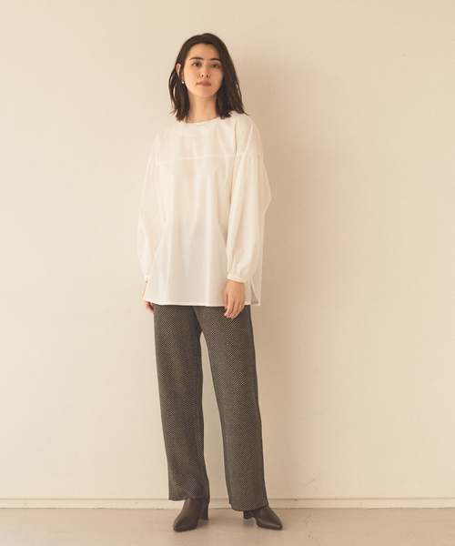 abahouse mavie(アバハウスマヴィ)の「ジャガードニットパンツ(その他パンツ・レディース・ベージュ/グリーン/スミクロ・フリー)」の18枚目の写真