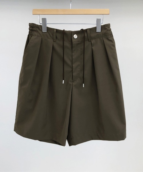 KIIT(キート)の「KIIT キート / TWO TUCK EASY SHOTS ツータックイージーショーツ セットアップ / KIM-P87-501(スラックス・メンズ・ダークネイビー/ブラウン/ライトベージュ・2/1/3)」の9枚目の写真