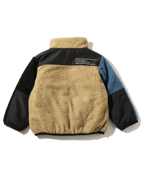 THE SHOP TK （ザ ショップ ティーケー ）の「◆【140cmまで】リバーシブル星柄ボアブルゾン（ブルゾン・キッズ・ブラック/カーキ/ベージュ系4/ブルー系4・11/12/10/14/13）」の10枚目の写真