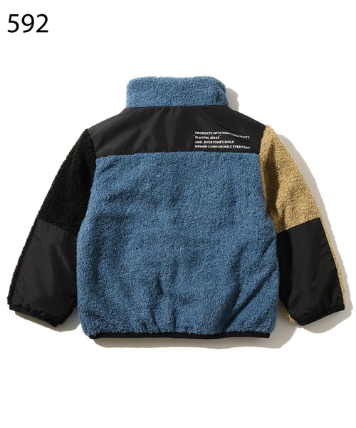 THE SHOP TK （ザ ショップ ティーケー ）の「◆【140cmまで】リバーシブル星柄ボアブルゾン（ブルゾン・キッズ・ブラック/カーキ/ベージュ系4/ブルー系4・11/12/10/14/13）」の19枚目の写真