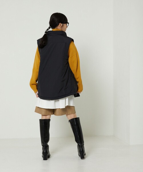 FREAK'S STORE(フリークスストア)の「PRIMALOFT VEST/プリマロフトベスト(ダウンベスト・レディース・ブラック/ダークブラウン・フリ-)」の16枚目の写真