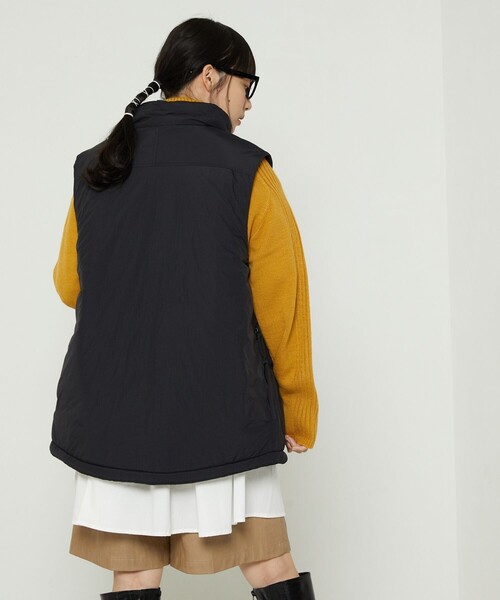 FREAK'S STORE(フリークスストア)の「PRIMALOFT VEST/プリマロフトベスト(ダウンベスト・レディース・ブラック/ダークブラウン・フリ-)」の8枚目の写真