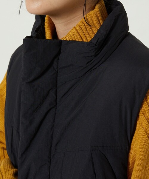 FREAK'S STORE(フリークスストア)の「PRIMALOFT VEST/プリマロフトベスト(ダウンベスト・レディース・ブラック/ダークブラウン・フリ-)」の4枚目の写真
