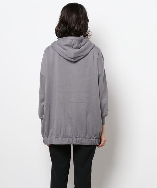 rps(アールピーエス)の「裏起毛ワイドジップパーカー(パーカー・レディース・モカ/グレー/ブラック/ブルー・M)」の5枚目の写真