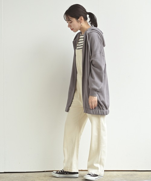 rps(アールピーエス)の「裏起毛ワイドジップパーカー(パーカー・レディース・モカ/グレー/ブラック/ブルー・M)」の9枚目の写真