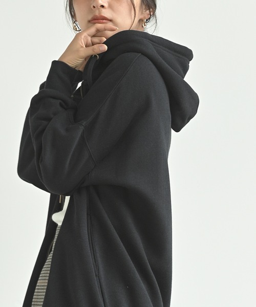 rps(アールピーエス)の「裏起毛ワイドジップパーカー(パーカー・レディース・モカ/グレー/ブラック/ブルー・M)」の19枚目の写真