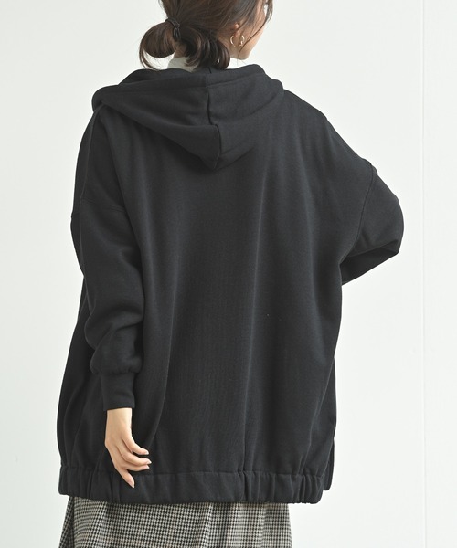 rps(アールピーエス)の「裏起毛ワイドジップパーカー(パーカー・レディース・モカ/グレー/ブラック/ブルー・M)」の20枚目の写真